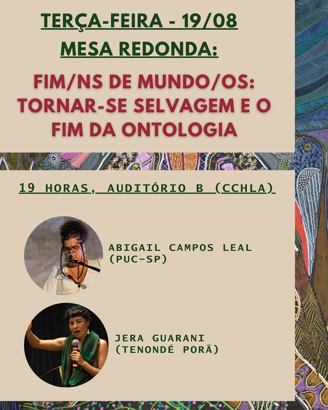 cartaz do evento
